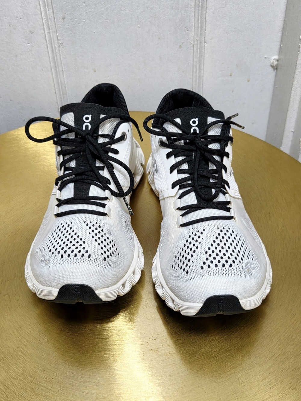 On Cloud 5 White & Black Athletic Shoes